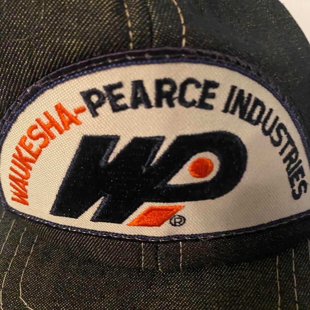Source Unknown Black and White WP Patch Cap with Orange Accents